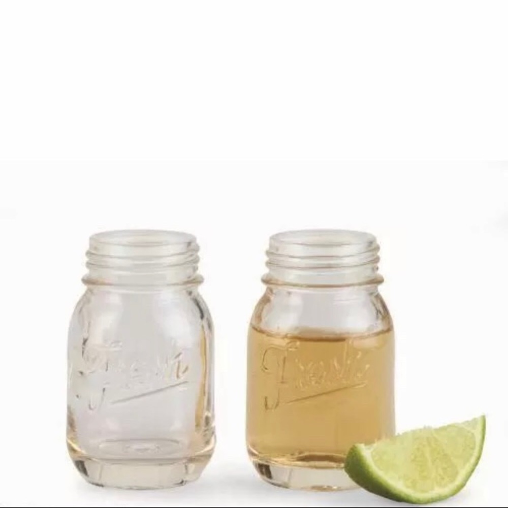 Mud pie mason jar shot glasses set of two